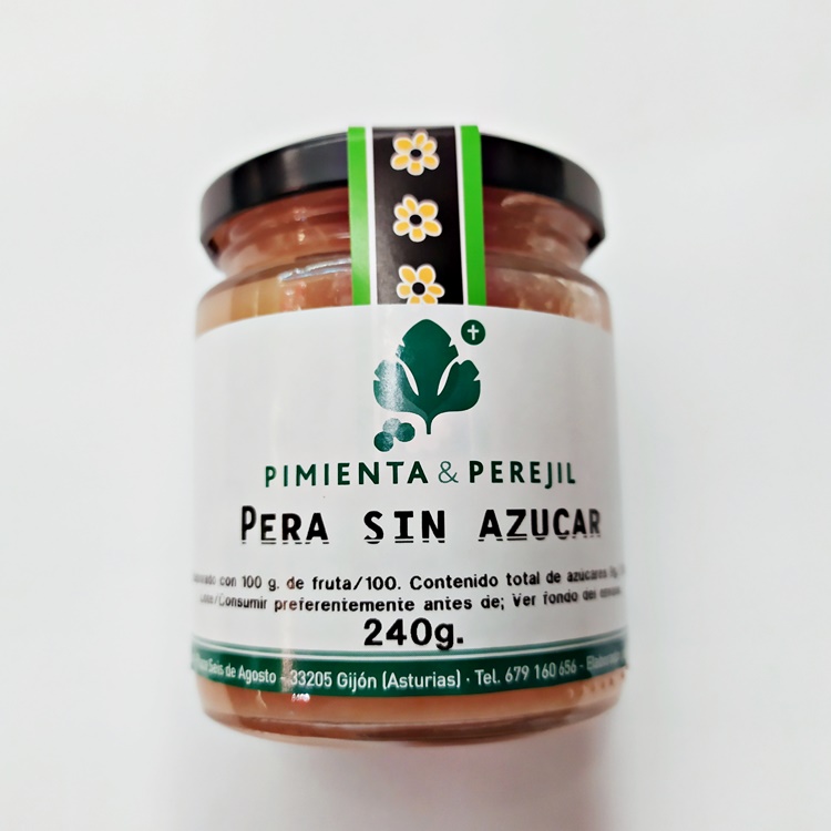 Mermelada Asturiana de pera sin azúcar
